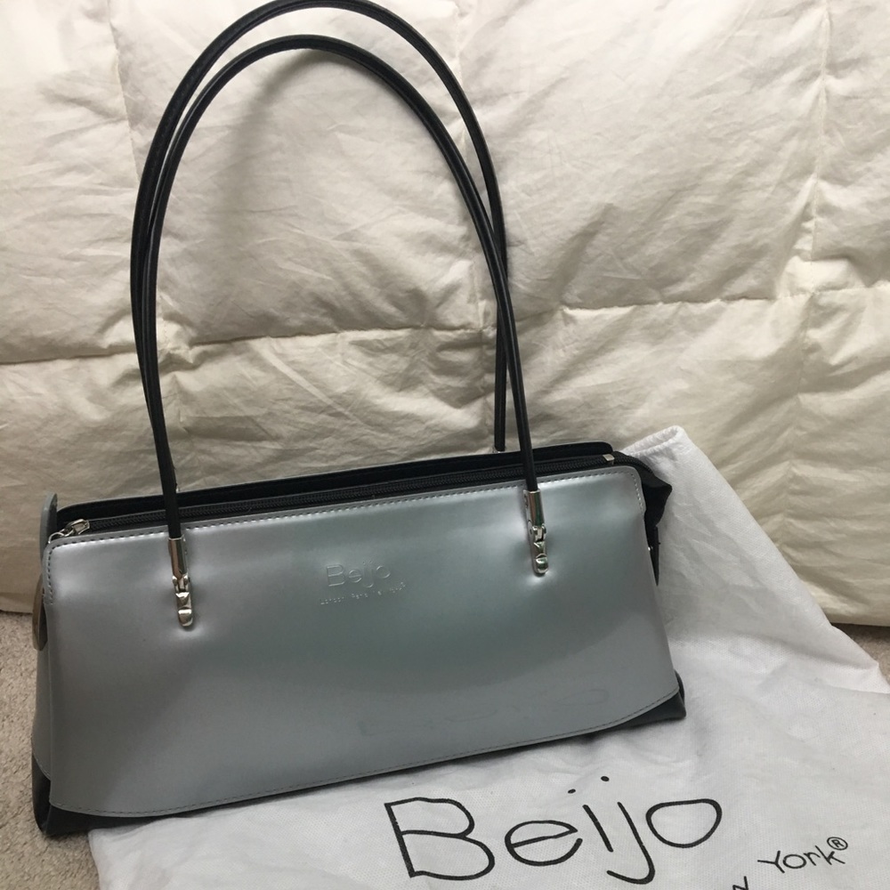 Beijo Uptown Black and Silver Purse